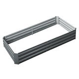 Durable Galvanised Steel Raised Garden Bed Planter - 180x90x30CM for Effortless Vegetable Cultivation