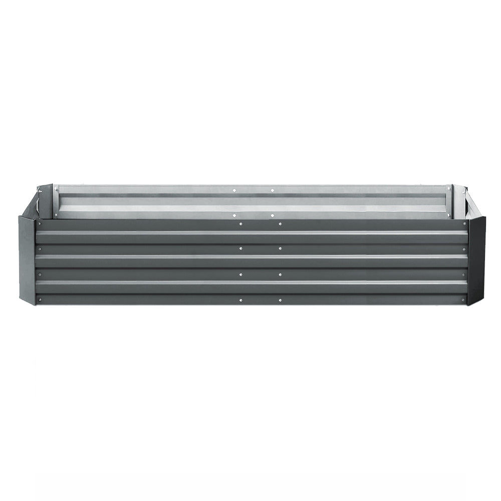 Extra-Large Galvanised Steel Raised Garden Bed for Growing Vegetables and Herbs - 210 x 90 cm