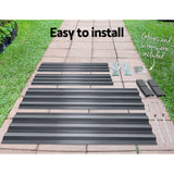 Extra-Large Galvanised Steel Raised Garden Bed for Growing Vegetables and Herbs - 210 x 90 cm - Rear View