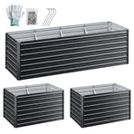 Green Fingers 2-in-1 Raised Garden Bed Kit, 240cm/120cm| 77cm Extra Deep Ergonomic Planter Box | Protect Your