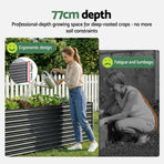 Green Fingers 2-in-1 Raised Garden Bed Kit, 240cm/120cm| 77cm Extra Deep Ergonomic Planter Box | Protect Your, image 5