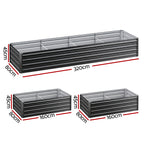 Green Fingers 2-in-1 Raised Garden Bed Kit Ergonomic 45cm Professional Depth 320cm Large Metal Planter Box |, image 2