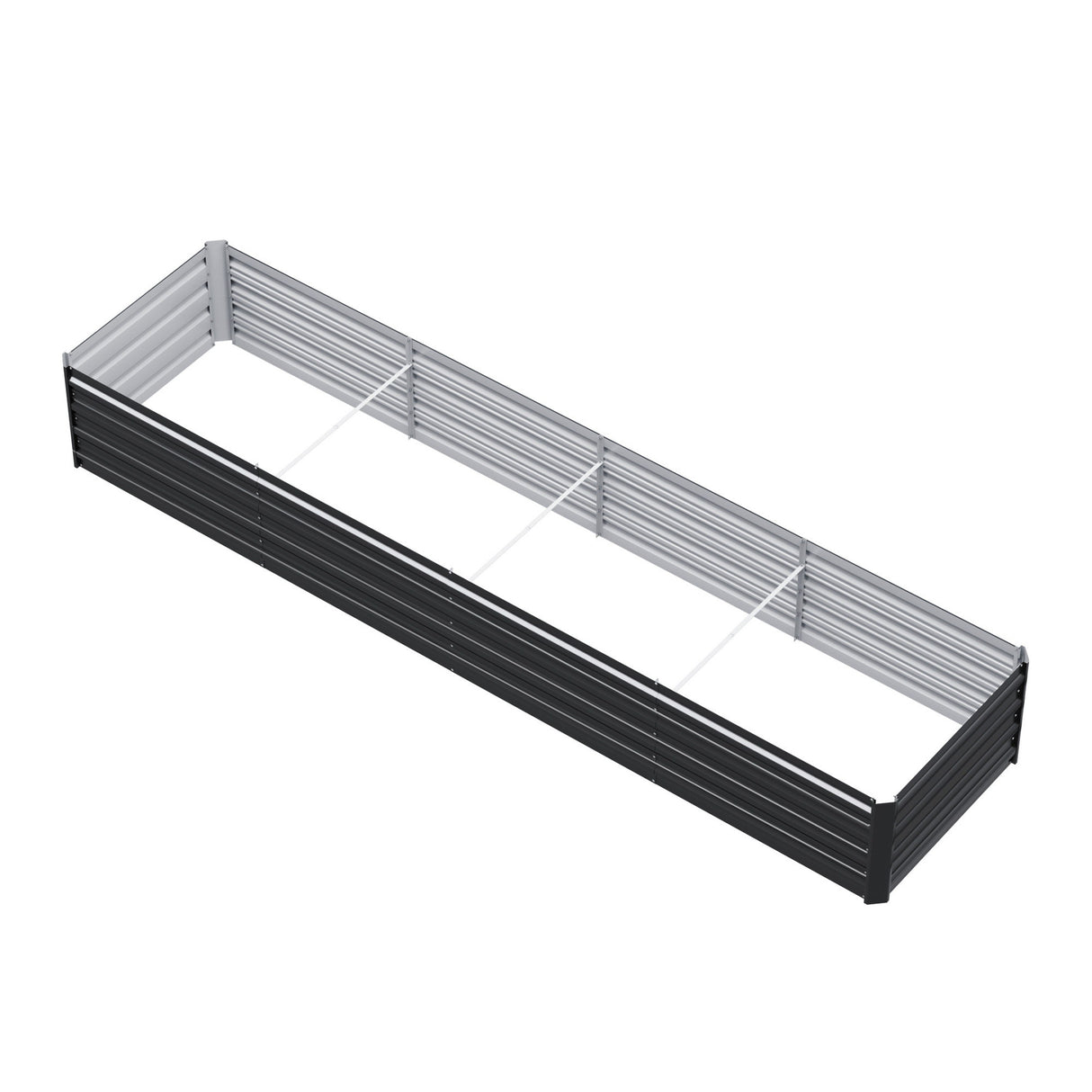 Green Fingers 2-in-1 Raised Garden Bed Kit Ergonomic 45cm Professional Depth 320cm Large Metal Planter Box | Easier Access Veggie Patch | Rust-Proof