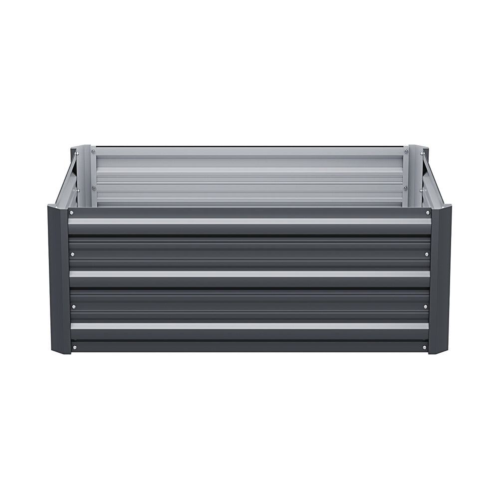 Galvanized Steel Raised Garden Bed Planter Box - 80x60x30cm