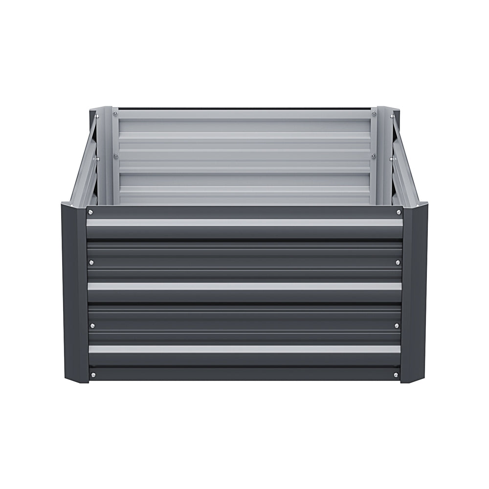 Galvanized Steel Raised Garden Bed Planter Box - 80x60x30cm