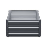 Galvanized Steel Raised Garden Bed Planter Box - 80x60x30cm - Top-Down View