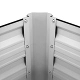 Galvanized Steel Raised Garden Bed Planter Box - 80x60x30cm - 45-Degree Angle