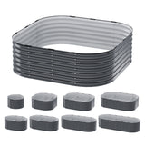 Modular 9-in-1 Galvanised Steel Raised Garden Bed Planter Box by Green Fingers
