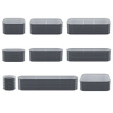 Green Fingers Garden Bed 9 In 1 Modular Planter Box 56CM height - Side View