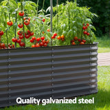 Green Fingers Garden Bed 9 In 1 Modular Planter Box 56CM height - Top-Down View
