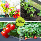 Green Fingers Raised Garden Bed x2 Elevated 100X40X80cm Planter Box Raised Container Herb - Top-Down View