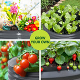 Green Fingers Garden Bed 90X45cm Planter Box Raised Container Galvanised Steel - Top-Down View