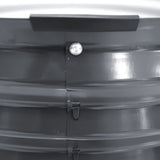 Green Fingers Garden Bed 90X45cm Round Latches Planter Box Raised Galvanised Herb - Side View