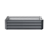 Green Fingers 2x Garden Bed 120x90cm Planter Box Raised Container Galvanised Herb - Side View