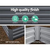 Green Fingers 2x Garden Bed 120x90cm Planter Box Raised Container Galvanised Herb - 45-Degree Angle