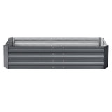 Green Fingers 2x Garden Bed 150x90cm Planter Box Raised Container Galvanised Herb - Side View