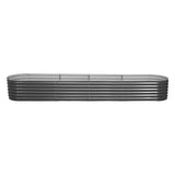Green Fingers Garden Bed 320X80X42cm Oval Planter Box Raised Container Galvanised - Low Angle