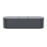 Green Fingers Garden Bed 240X80X56cm Oval Planter Box