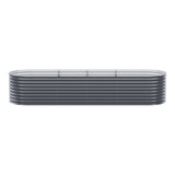 Green Fingers Garden Bed 320X80X56cm Oval Planter Box - Side View