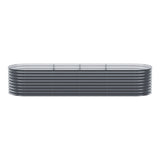 2x Green Fingers Raised Garden Bed 320X80X56cm Oval Planter Box - Side View