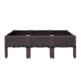 Green Fingers Garden Bed 120x40x36cm PP Planter Box Raised Container Growing Herb - Side View