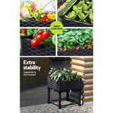 Green Fingers Garden Bed 40x40x23cm PP Planter Box Raised Container Growing Herb - Top-Down View