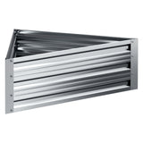 Green Fingers Garden Bed 86x86x30cm Planter Box Raised Container Galvanised Herb - Top-Down View