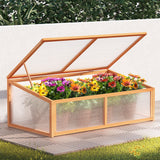 Green Fingers Garden Bed 110x58x42cm Wooden Planter Box Raised Container Growing - Low Angle
