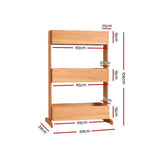 Green Fingers Garden Bed Elevated 69x39x106cm Wooden Planter Box Container Herb - Front View
