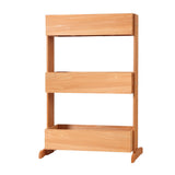 Green Fingers Garden Bed Elevated 69x39x106cm Wooden Planter Box Container Herb - Close-Up Angle