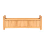 2x Green Fingers Raised Garden Bed 90x30x33cm Wooden Planter Box Raised Container Growing, image 3