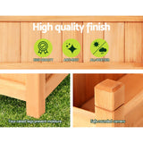 2x Green Fingers Raised Garden Bed 90x30x33cm Wooden Planter Box Raised Container Growing - 45-Degree Angle