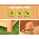 Green Fingers Garden Bed Wooden 64x35x115cm Planter Raised Box Container Trellis - Top-Down View