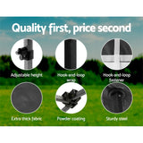 Instahut Gazebo Pop Up Marquee 3x3m Folding Tent Wedding Gazebos 500D Black - Rear View