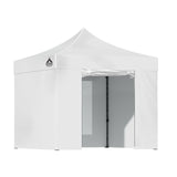 Instahut Gazebo Pop Up Marquee 3x3 Folding Tent Wedding Gazebos 500D White - Low Angle