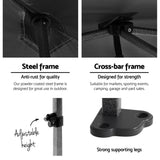 Instahut Gazebo Pop Up Marquee 3x4.5 Folding Tent Wedding Gazebos 500D Black - Top-Down View