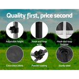 Instahut Gazebo Pop Up Marquee 3x4.5 Folding Tent Wedding Gazebos 500D Black