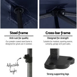 Instahut Gazebo Pop Up Marquee 3x6 Folding Tent Gazebos Camping 500D Oxford Navy - Top-Down View