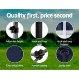 Instahut Gazebo Pop Up Marquee 3x6 Folding Tent Gazebos Camping 500D Oxford Navy - Rear View