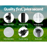 Instahut Gazebo Pop Up Marquee 3x6 Folding Tent Gazebos 500D Oxford Fabric White - Rear View