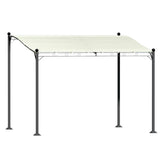 Instahut Gazebo Marquee 3m Outdoor Event Wedding Tent Camping Party Shade Iron Art Canopy Beige - Close-Up Angle