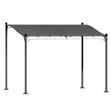 Instahut Gazebo Marquee 3m Outdoor Event Wedding Tent Camping Party Shade Iron Art Canopy Grey - Close-Up Angle