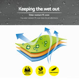 Instahut Gazebo Marquee 3m Outdoor Event Wedding Tent Camping Party Shade Iron Art Canopy Grey - Rear View