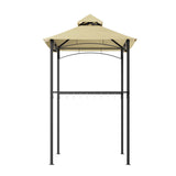 Instahut Gazebo Outdoor Patio Marquee BBQ Grill Shelter Garden Shade Hooks Beige - Side View