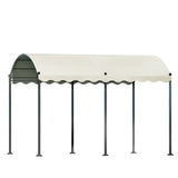 Instahut Gazebo Marquee 4x3m Outdoor Event Wedding Tent Camping Party Shade Iron Art Canopy Beige - Close-Up Angle