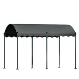 Instahut Gazebo Marquee 4x3m Outdoor Event Wedding Tent Camping Party Shade Iron Art Canopy Grey - Close-Up Angle