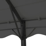 Instahut Gazebo Marquee 4x3m Outdoor Event Wedding Tent Camping Party Shade Iron Art Canopy Grey - Top-Down View