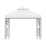 Instahut Gazebo 3x3m Marquee Outdoor Wedding Party Event Tent Home Iron Art Shade White - Side View