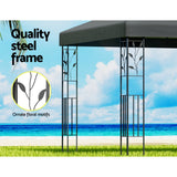 Instahut Gazebo 4x3m Marquee Outdoor Wedding Party Event Tent Home Iron Art Shade Grey - 45-Degree Angle