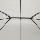 Instahut Gazebo 4x3m Marquee Outdoor Wedding Party Event Tent Home Iron Art Shade White - Side View